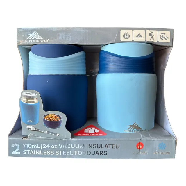 Set De 2 Termo High Sierra Para Comida 12/24hrs Con Cuchara
