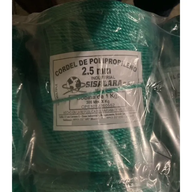 Cordel 2.50mm - Cangrejero, Mecatillo, Fibra Pp - Sisalara