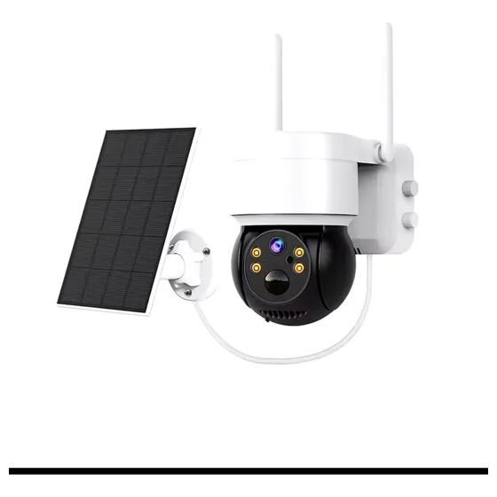 Camara Con Panel Solar 360 De Seguridad Ptz Ip66 Exteriores