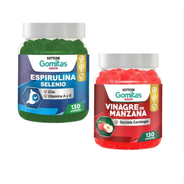 Gomitas De Vinagre De Manzana  Espitulina Selenio Sottcor X2
