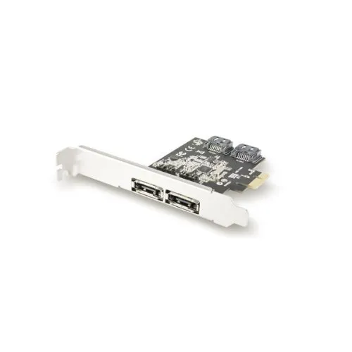 Tarjeta De Host Vantec 2 Channel 4 Puertos Sata 6gbps Pcie (