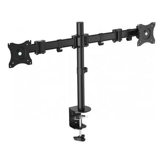 Soporte Monitor Tv Brazo Doble Kanji Wm2monm 18 A 27 Pulgada Color Negro