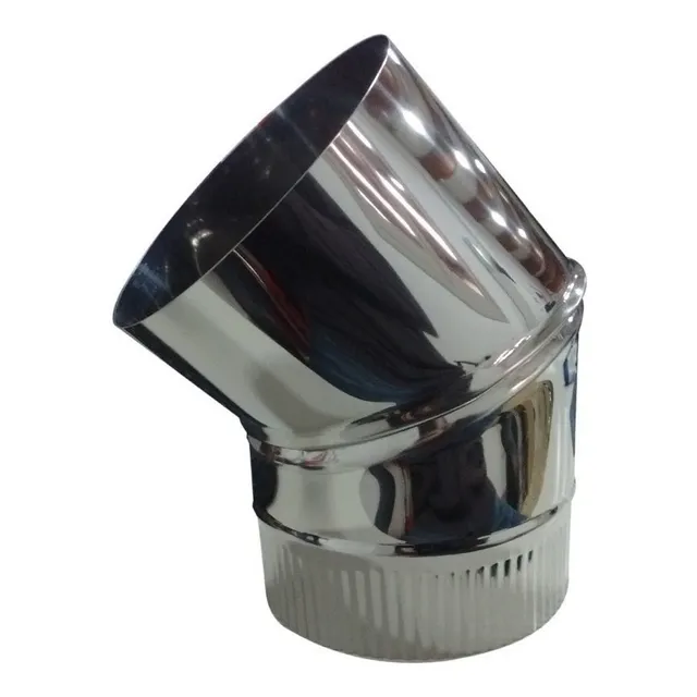 Codo 45° De 6'' Acero Inoxidable Para Salamandras Tromen *