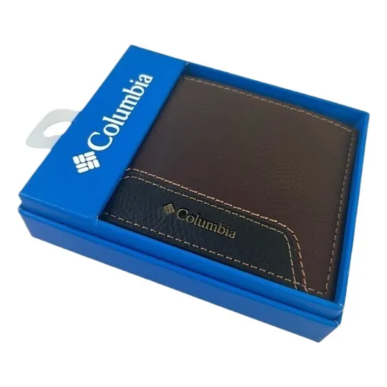 Billetera Columbia Hombre Usa Color Cafe Rn 129919