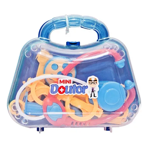 Mini Maleta Médico Azul Presente Para Menino