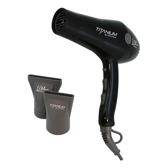 Secador Profissional Lizz Titanium Black 2150w A 2400w 127V