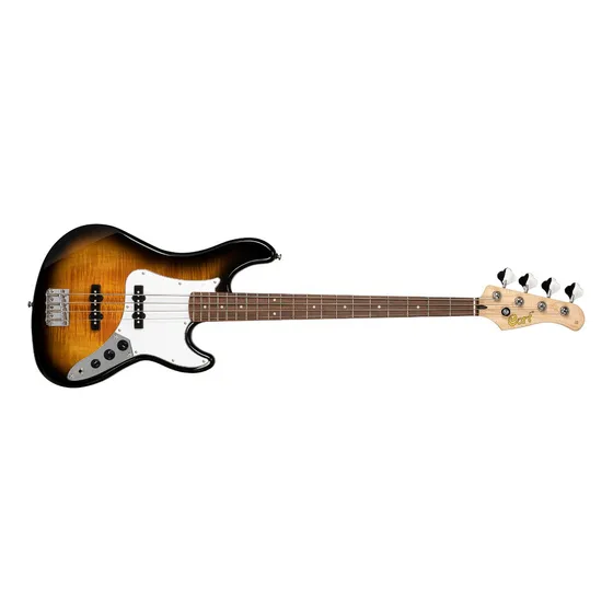 Bajo Cort Gb24jj Jazz Bass 4 Cuerdas Pasivo Color Marrón Orientación De La Mano Diestro