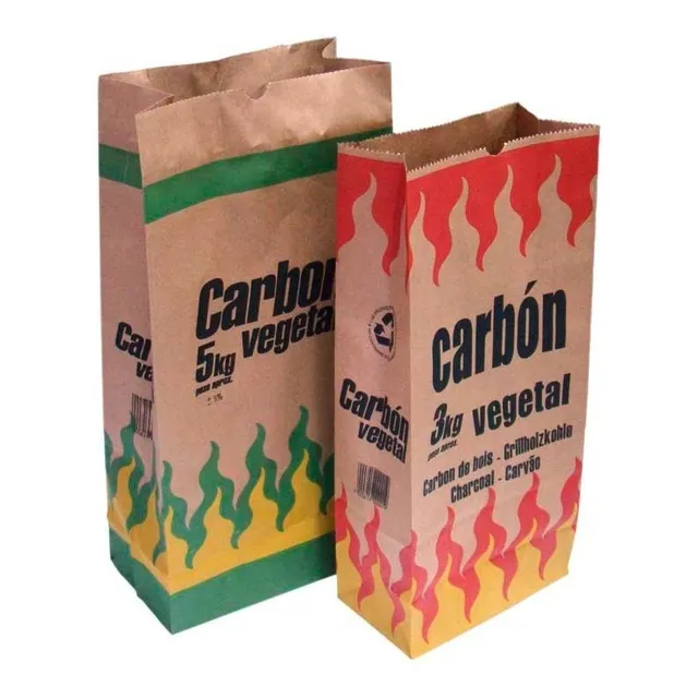 Bolsa De Papel Para 3 Kg Carbón X 100 Unidades 