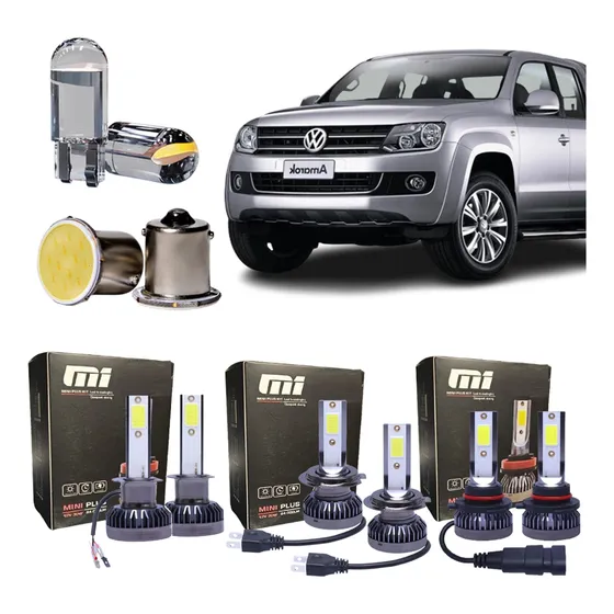 Lampara Cree Led Alta Baja Auxiliares T10 Stop Vw Amarok