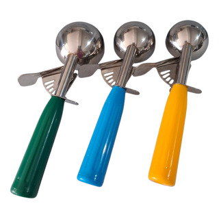 Cucharas Para Helado Set De 3 Verde, Amarillo Y Azul Cucharas Para Helado Set De 3 Verde, Amarillo Y Azul