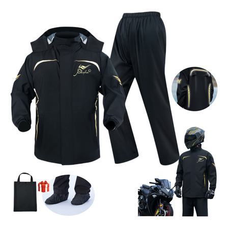 Impermeable Motociclista Phosphaino Reflejante Con Capucha Impermeable Motociclista Phosphaino Reflejante Con Capucha