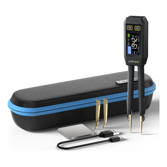 Pinza Lcr Meter Fnirsi Lcr-st1, 10 Khz, Probador Inteligente