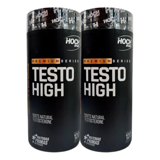 2 Testo High Hoch Sport Boost Natural Testosterone Premium 120 Cápsulas Vaso Legend