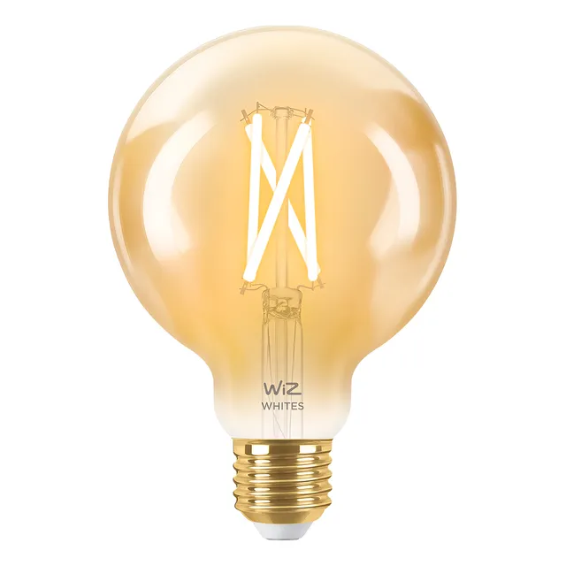 Wiz Foco Inteligente Wifi Led Globo Filamento Ambar G95 E27
