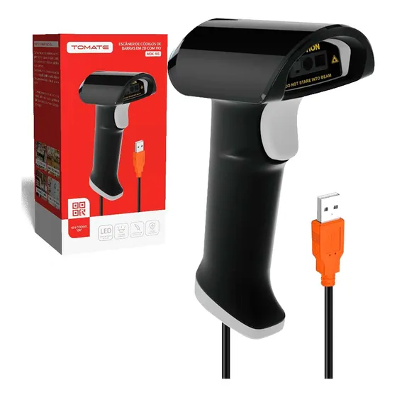 Leitor Código De Barras Com Fio Usb 1d2d Qr Code Danfe Ean