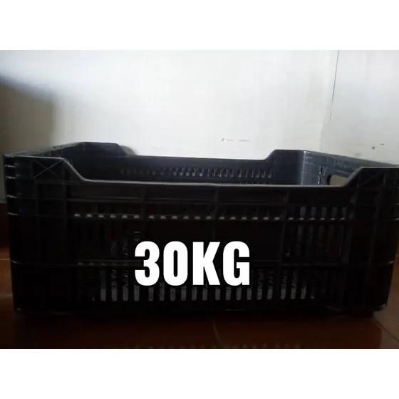 Cesta Huacal Mediana De 30kg Negra 