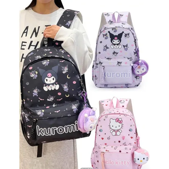 Bolso Morral Mochila Escolar Grande Sanrio