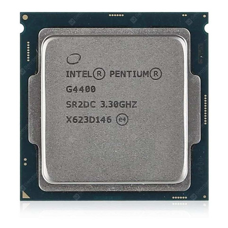 Processador gamer Intel Pentium G4400 BX80662G4400 de 2 núcleos e  3.3GHz de frequência com gráfica integrada