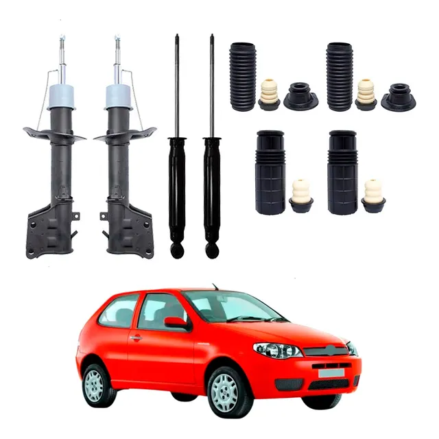 Kit 4 Amortecedor Palio 2007 2008 2009 Monroe + Kit Axios