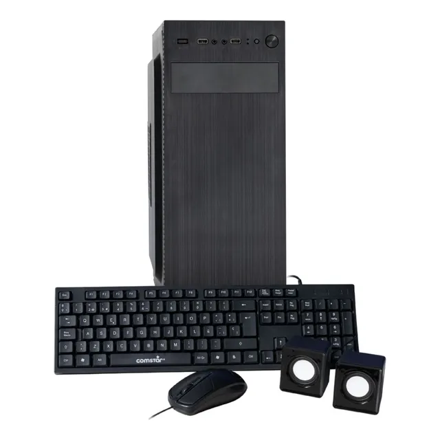 Gabinete Atx Combo Comstar Para Pc + Perifericos Fuente 550w
