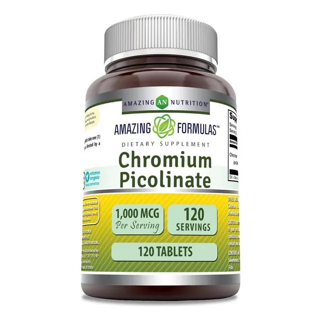 Picolinato De Cromo 1000mcg 120tabletas