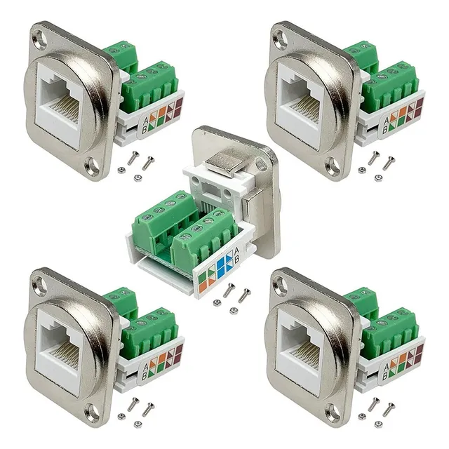Nuevo Módulo De Red De Terminales Sin Soldadura Hembra Rj45