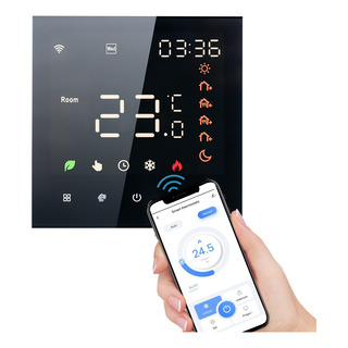 Controle De Voz Com Termostato Smart Tuya Wifi 16a Digital Controle De Voz Com Termostato Smart Tuya Wifi 16a Digital