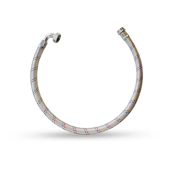 Colilla Flexible Malla Metálica Con Codo 3/4 - Gianni Sa