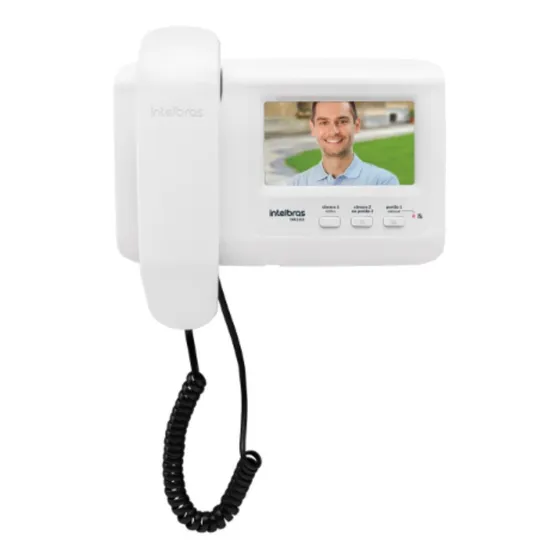 Módulo Interno para Videoporteiro IVR 1010 IN Branco Intelbras 127/220V