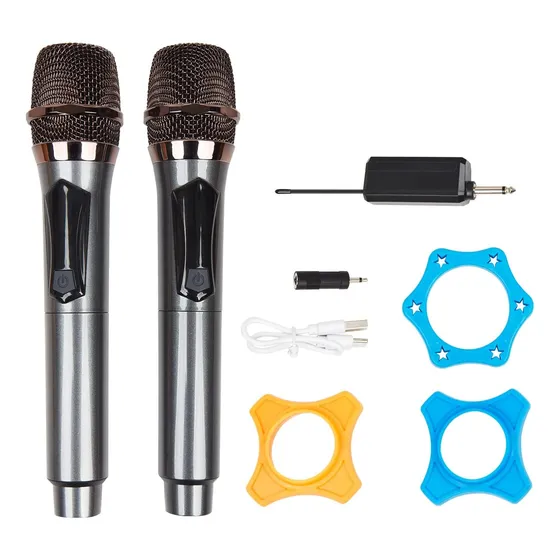 Microfono Inalambrico Dual Con Receptor Recargable