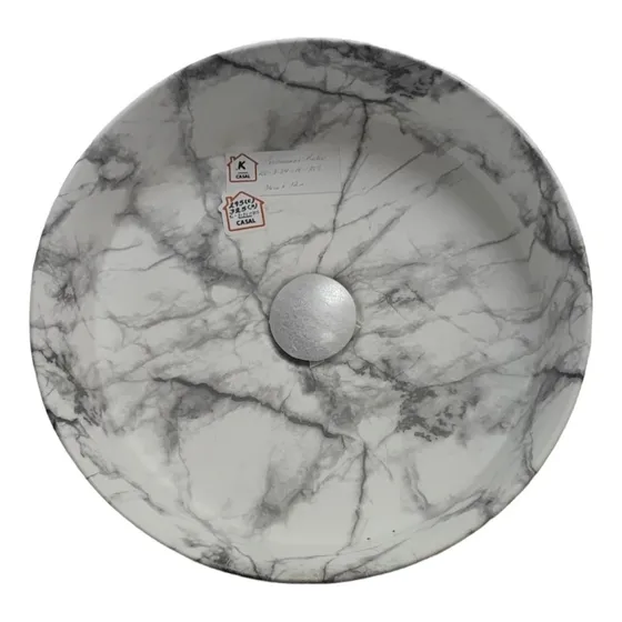 Kubo Lavamanos De Sobreponer Carrara 35x12  Marble