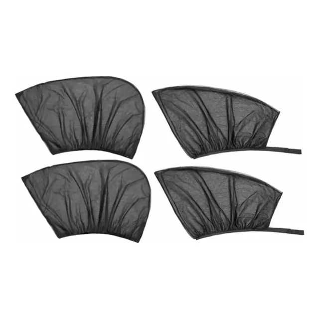 4 Tapasol Lateral Protector Solar Malla Para Autos Camioneta