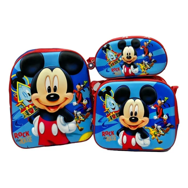 Trio De Bolso Escolar 3d