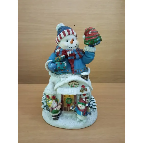 Muñeco De Nieve Decoracion Navidad Repisa Muebles Usado