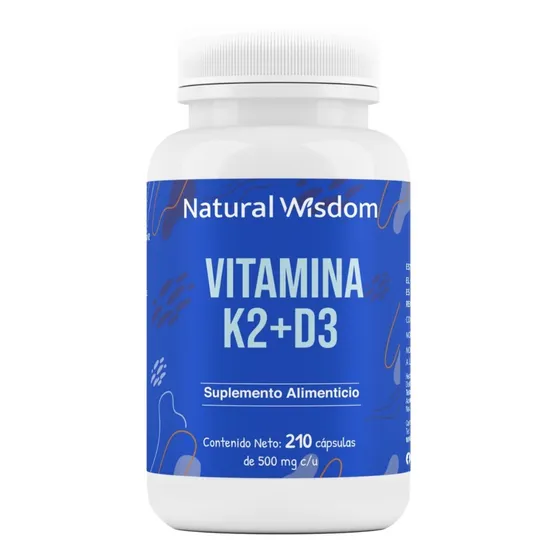 Vitamina K2 + D3 400ui + Vitamina A, Huesos Fuertes 210 Caps