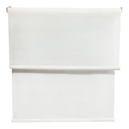 Cortina Roller Blackout 2 Paño 100x240 Doble Con Visillo Blanco Sin Cenefa Guiza