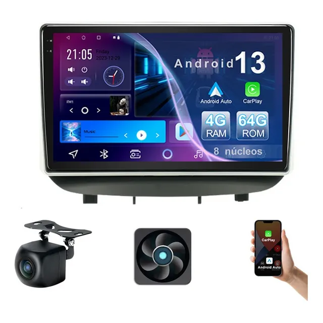 Estéreo Android Auto 4+64g Para Chevrolet Onix 2020-2023 Gps