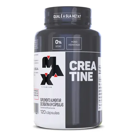 Suplemento Em Cápsulas Max Titanium Creatina Pote 120 Caps