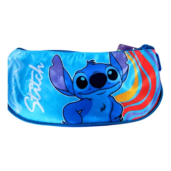 Cartuchera Stitch Disney Color Azul Oval