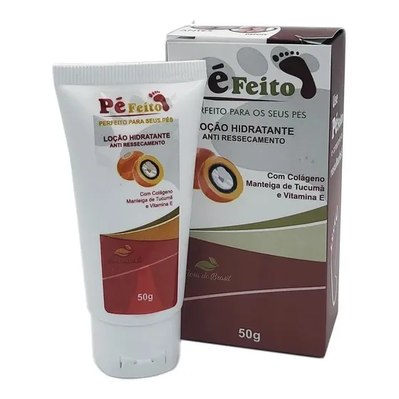 Kit Com 6 Loção Hidratante Antiressecamento Pé Feito 50g