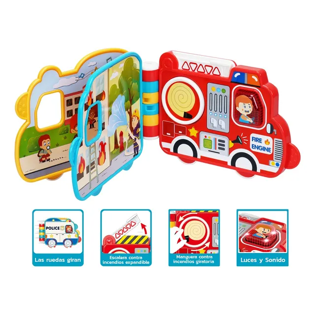 Libro Musical Infantil Voces Luces Y Sonidos Juguete Bebe