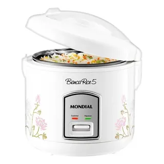 Panela De Arroz Npe-05-5 Bianca Rice 5 400w Branco Mondial FrequĂȘncia 60hz 127v Panela De Arroz Npe-05-5 Bianca Rice 5 400w Branco Mondial FrequĂȘncia 60hz 127v