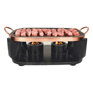 Chapa De Pedra Gourmet Fondue Grande 31cm Com 2 Queimadores Chapa De Pedra Gourmet Fondue Grande 31cm Com 2 Queimadores