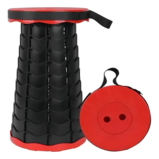Silla Taburete Plegable Telescópico Camping Exteriores Color al azar