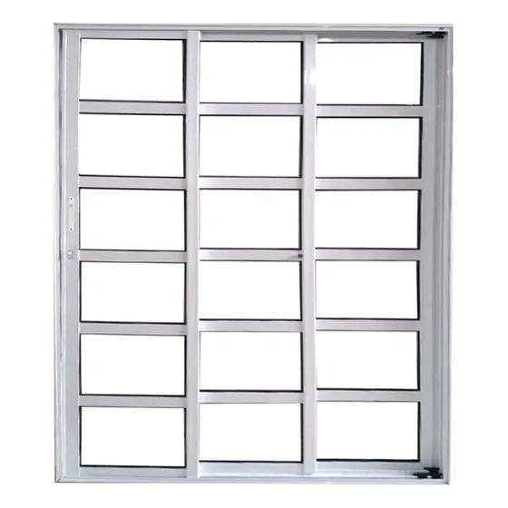 Porta Sacada Travessa Alum Bca 3f Seq. 2,10 X 2,00  C/fech