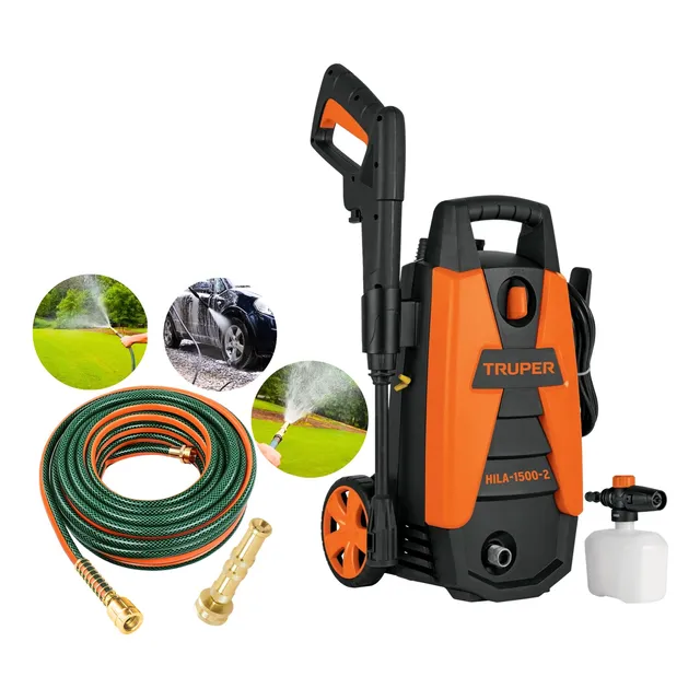 Hidrolavadora 1500 Psi  Manguera 15m Conectores Metálicos