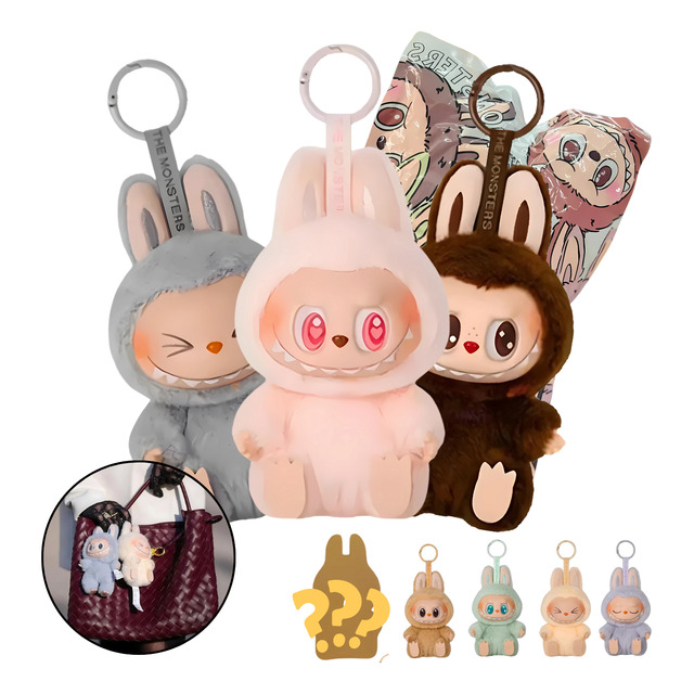 Labubu Pelúcia Boneco Surpresa Chaveiro Colecionavel Pop Labubu Pelúcia Boneco Surpresa Chaveiro Colecionavel Pop