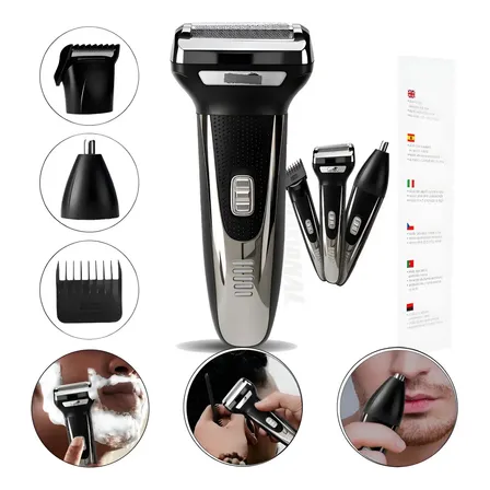 Maquina Barbear,aparelho De Barbear Eletrico Multifuncio Preto 5v