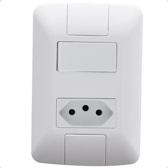 Interruptor Simples + Tom 2p + T 10a Aria
