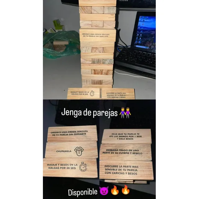 Jenga De Parejas Juego Con Penitencias Hot